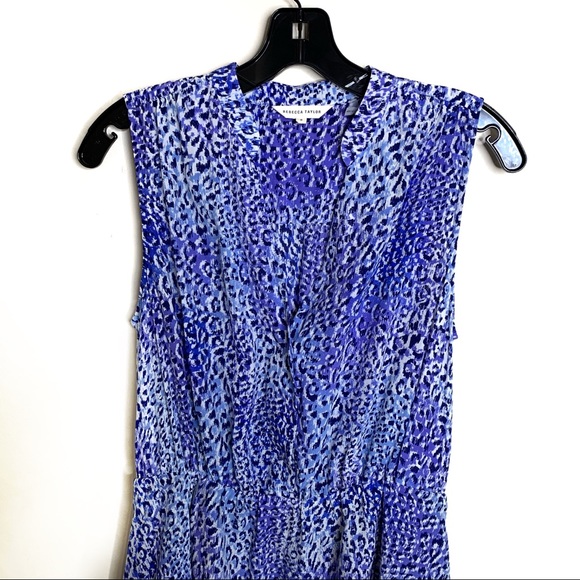 Rebecca Taylor Leopard sleeveless dress 8 - Picture 5 of 6